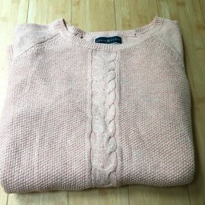 Baby Pink Cable knit light sweater